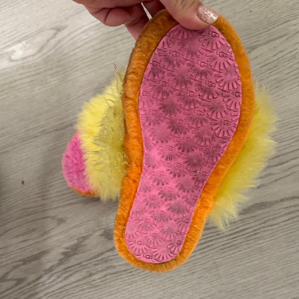 Colorful Fuzzy Slippers by UGG - Picture 3 of 9